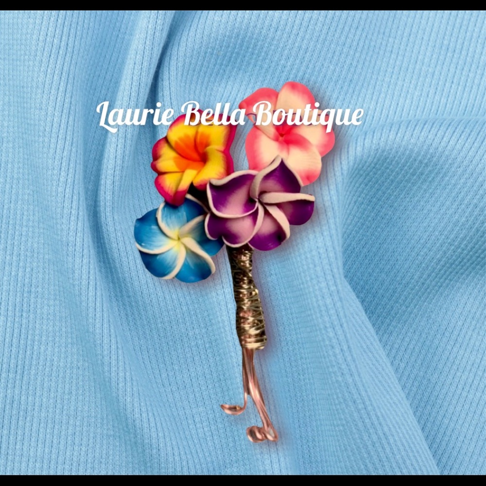 Wire Wrapped Flower 🌹 Pin